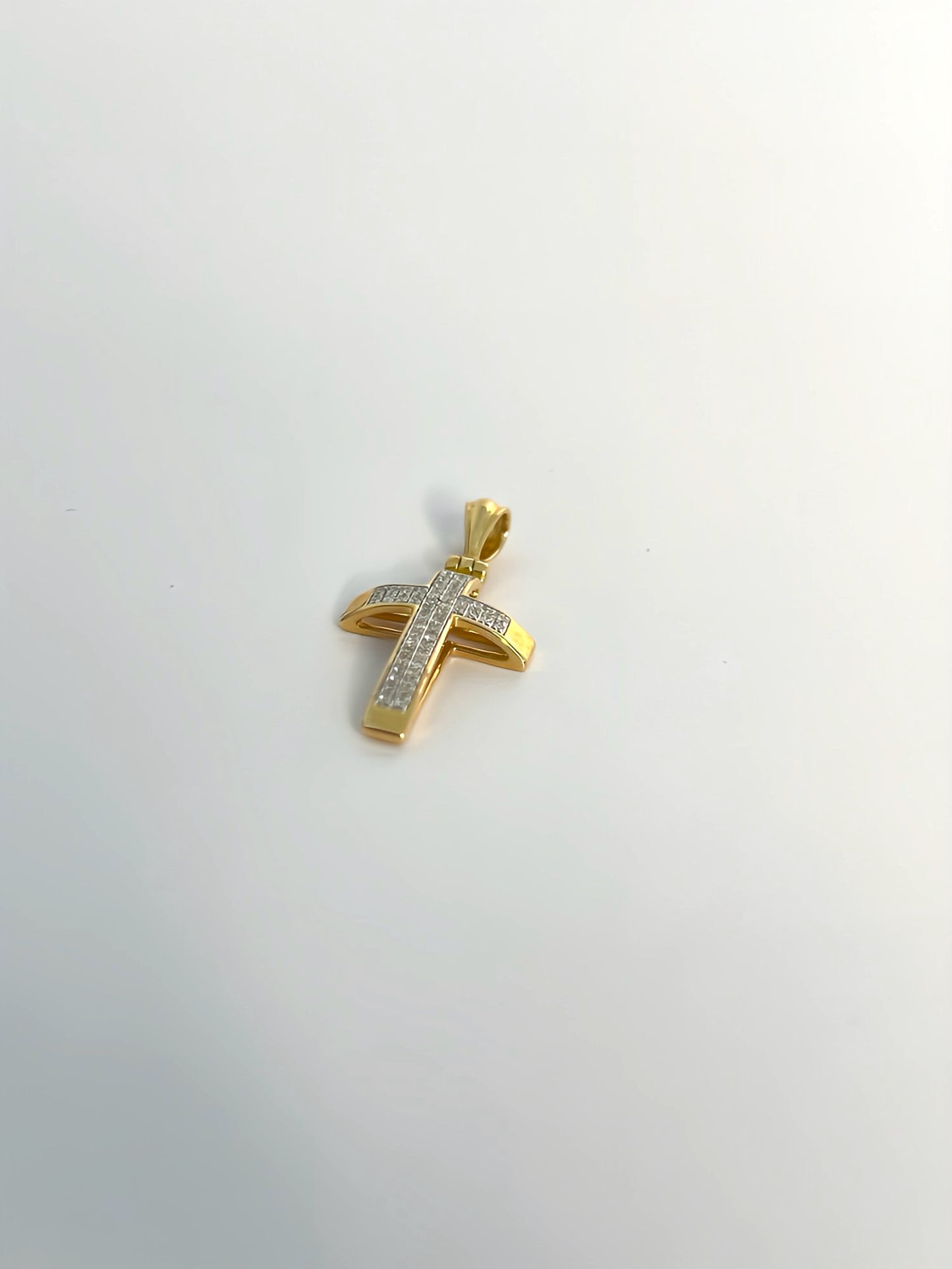 Boys diamond cross pendant