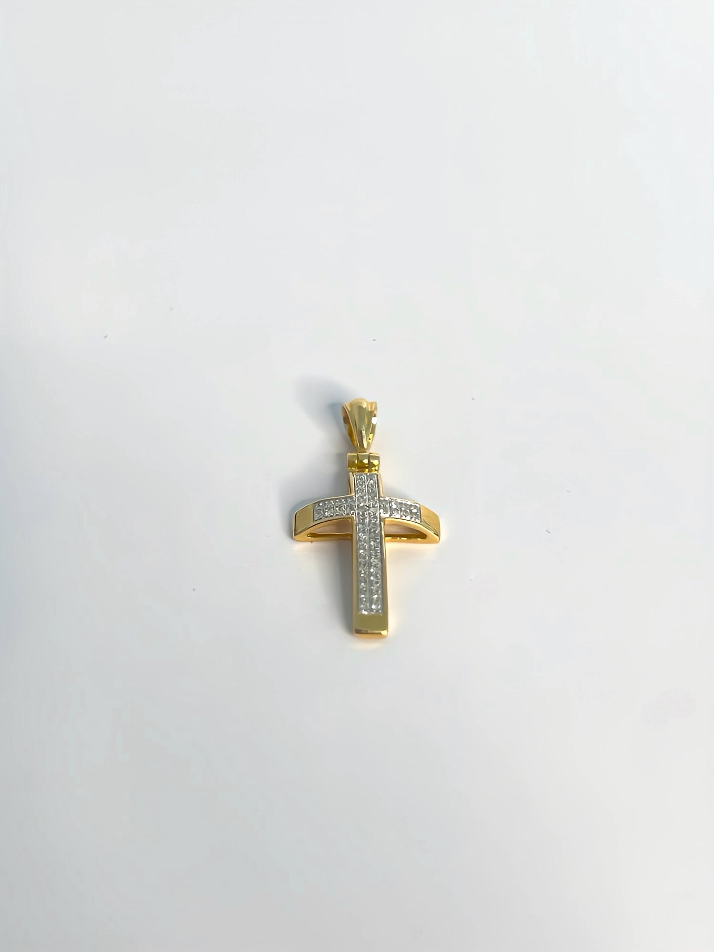 Boys diamond cross pendant