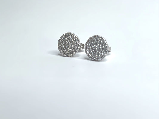 Brilliant zirconia stud earrings