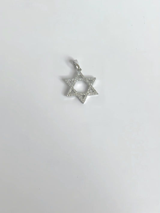 Diamond Star of David pendant