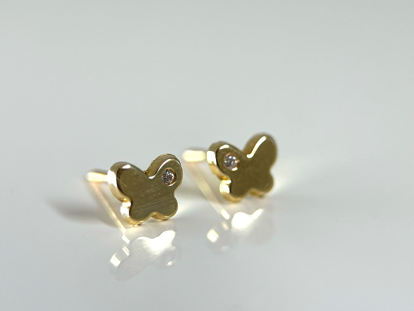 Butterfly stud earrings