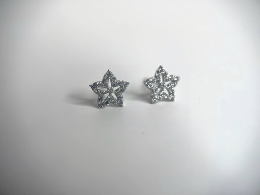 Zirconia star earrings