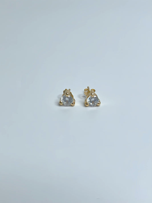 Triangle zirconia earrings