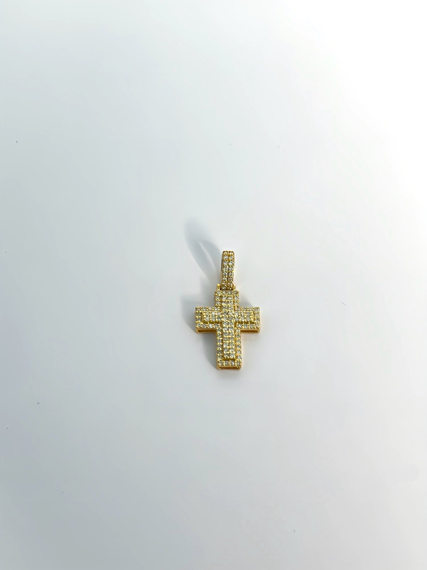 Boys diamond cross pendant